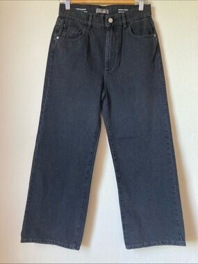 DL1961 Hepburn Wide Leg High RiseVintage Jeans Lark Black Sz 26/27